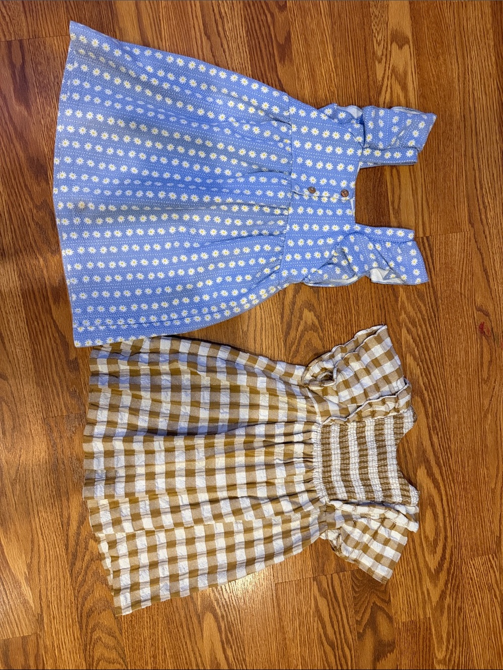 2 Zara dresses- Blue Daisy, Print Girls' Sundress - Zara